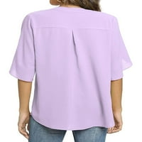 Fonwoon Women Ljeto Ležerne prilike Vrući bluza Ležerne koferne bluze Ležerne sa šifonske bluze Labavi