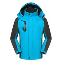 Lenago Kišne jakne za žene plus veličina plišana boja Podudaranje vjetroelektrane i tople planinarske
