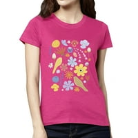 Radyan majica s divljim kruhom, košulja divljeg cvijeća, cvjetna majica, cvijeća, poklon za žene