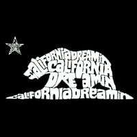 Pop Art Muška premium Blend Word Art Majica - California Dreamin