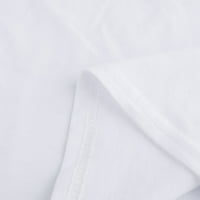 Ženska žena Ljetna tunika vrhovi okrugli izrez Pulover Majica kratkih rukava modne bluze XL