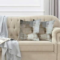 Set tirkizne i sive umjetničke umjetničke radove suvremeni ukrasni sivi kućni ukrasni jastuci za ukrasne