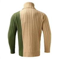 Muški džemper Turtleneck Boja podudaranja pletene vunene vrhove modnih modnih modnih modova Muške padavine