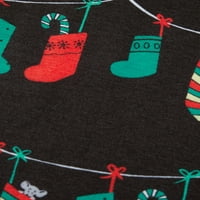 Vek božićne porodice podudaranje pidžama set santa čarape za spavanje odjeće za parove djeca beba pjs
