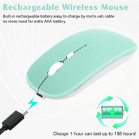2.4GHz i Bluetooth punjivi miš za Bluetooth bežični miš za laptop MAC iPad Pro računarski tablet Android