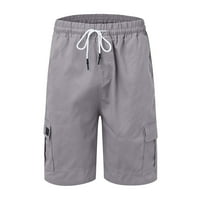 LisingTool muške kratke hlače Muške ljetne modne ležerne pune boje džepora hlače šorc ukupne superice