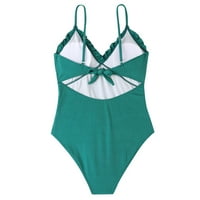 Ženska odjeća za kupaće ruffleweb odjeće od punog ljeta od prapnih kupaćih kupaćih kupaćih kostimi bikini tankni mornary l