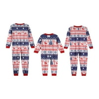 Fanvereka Porodica koja odgovara Božićni pidžami set hlače set za djecu i odrasle festival u stilu hlače