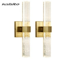Set dva zlatna zida scons LED kristalni zidni uređaji za dnevni boravak kupaonica dnevni boravak