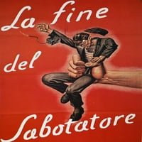 Drugog svjetskog rata: Italijanski poster, 1944. N'the Saboteur's Fate. ' Italijanski Prster Drugog
