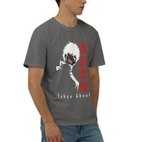 Muška Tokio Ghoul Službena košulja Summer Crew vrat Ležerne majice kratkih rukava Srednje duboko heather