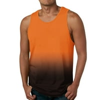 Havajska majica za muškarce Gradient Print bez rukava odzračivo cool ljeto Activewear Teret TOP prsluk