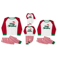 Hirigin Porodica koja odgovara Božićne pidžame Set Xmas Dug rukava noćna odjeća za spavanje za parove djeca beba