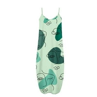 Smihono ženski ljetni maxi dugih plaža ruffle haljine džep labav casual ljulja peplum na pastel trendi