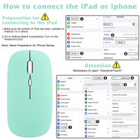 2.4GHz i Bluetooth punjivi miš za alcatel Bluetooth bežični miš za laptop MAC iPad Pro Computer Tablet
