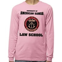 Sveučilište u Američkoj košulji sa dugim rukavima u unise X-Veliki ružičasti