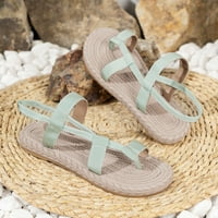 Aufmer Clearsance ljetne cipele nove modne ravne dno rimske ženske cipele casual sandale sa sandalama