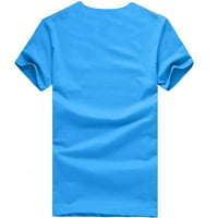Auroural Man Odjeća za čišćenje muškaraca modna ljetna tiskara majica kratkih rukava majica casual bluza