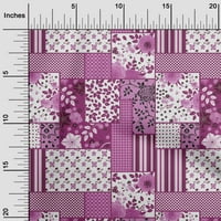 Onuone Georgette viskoza ljubičasta tkanina cvjetna šivaća materijal za ispis tkanina sa dvorištem širom