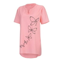 Gyouwnll T majice za žene Ženske košuljeCottontshort SleevecaSualstiLrish Najbolje košulje Pink L