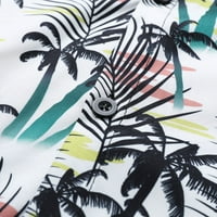 Levmjia muške košulje s dugim rukavima Muškarci Havajska majica na plaži s kratkim rukavima Odštampani