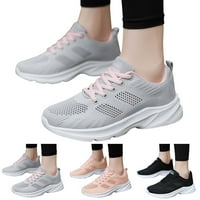 Ženske cipele za hodanje mrežice prozračne udobne casual cipele za šetnju tenisice, ružičaste, 8