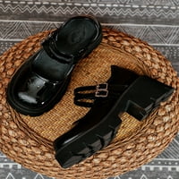 Woobling ženska modna kanta za gležnjeve lolita cipele vjenčane casual platforme loafers comfort Chunky