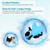 PET ŽIVOTNA JAKNA, PASKI kupaći kostimi s morskim psom, plivajući štednjak sa superiornom plovnom ručicom