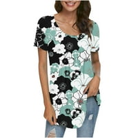 Ženska modna udobna casual okruglica kratkih rukava s kratkim rukavima TOP bluza Proljetna ušteda prodaja