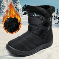 Juebong Women Winter Warm Furbed Centralne cipele na otvorenom gležnjače čizme ravne snježne čizme,