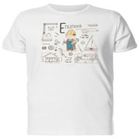 Inženjer sa majicama za opremu sa doodleom Muškarci -Mage by Shutterstock, muško 3x-velika