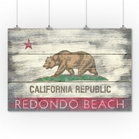 Plaža Redondo, Kalifornija, Rustikalna državna zastava California