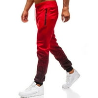 Duks za muškarce prozračan gradijentni tanki džep Muški zrna patent patentnih zrna Sportske pantalone