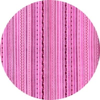 Ahgly Company u zatvorenom okruglom sažetkom ružičaste moderne prostirke, 3 'runda