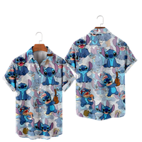 Disney Lilo & Stitch Majica kratkih rukava Unise kratkih rukava Casual Beach kratki rukav za parove