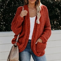 Jiyugala ženski kardigan džemperi topli meki pleteni džemper