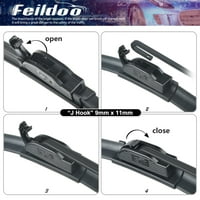 Feildoo 24 + 24 oštrice brisača vetrobranskog stakla Fit za Chevrolet Venture 2005- Camaro 2002-1998,
