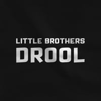 Velika braća pravilo Little Brothers Drool Boys Set braće i sestre košulje i bodi, Big Bro Black Lil