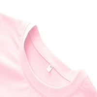 Ženska modna casual labav ispis Bluza za bluzu bluza za izrez Workout Loose vrhovi Žene Ležerne prilike