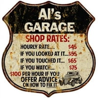 Al's Garage Shop Cipes potpisuju poklon metalni znak 211110019438