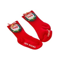 Kiapeise Dječje čarape slatke ukrašene božićne pletene čarape