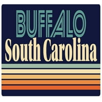 Buffalo Južna Karolina Vinil naljepnica za naljepnicu Retro dizajn