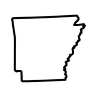 Arkansas Outline naljepnica naljepnica Die Cut - samoljepljivi vinil - Vremenska zaštitna - izrađena u SAD - Mnogo boja i veličine - AR