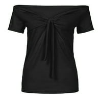 Prodaja ženske majice kratkih rukava opušteno-fit bluza pulover Čvrsta boja Slim Fit vrhovi casual tunika