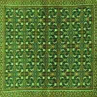 Ahgly Company Zatvoreni pravokutnik perzijski zeleni tradicionalni prostirke, 2 '5'