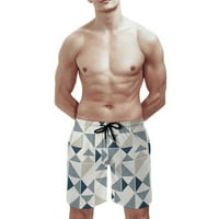 Luiyenes plaže kratke hlače za muškarce Ljetni grafički otisci plivajući kratke hlače sa mrežastim oblogom