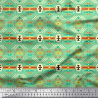 Soimoi Pamuk poplin tkanina geometrijska jugozapadna tiskana tkanina širom