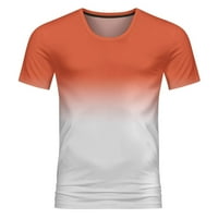Muške majice Muške majice Ležerne majice kratkih rukava Gradijent izrez Soft Loase Loot Fit Graphic