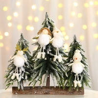 Božićni ukrasi Santa Snowman Angel scena prerušiti se ukras Božićno ukrašavanje drva Viseći privjesci