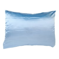 Saten Silk mekana mulberry ravnica pokrivača pokrivača sjedala kvadratna jastučna poklopca nebo plava 20x